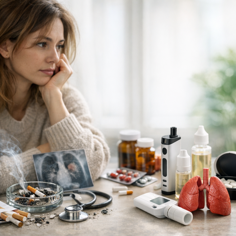 Rauchentwöhnung und alternativer Nikotinkonsum: Gesundheitliche Auswirkungen