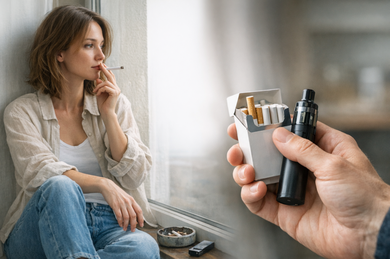 Der Umstieg beginnt nicht mit der Technik, sondern mit dem eigenen Rauchmuster