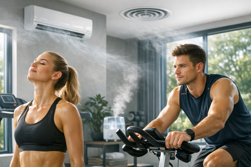 Optimales Raumklima für Sportler: Atemluft und Trainingsleistung