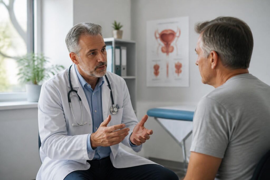 Prostata-Untersuchung beim Urologen: Ablauf, Vorbereitung & wann Männer zum Arzt sollten Beschwerden